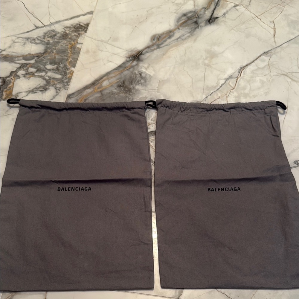 Balenciaga Charcoal Dust Bags